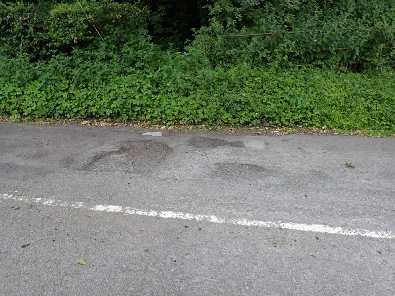 Hunsterson Road surface damage
