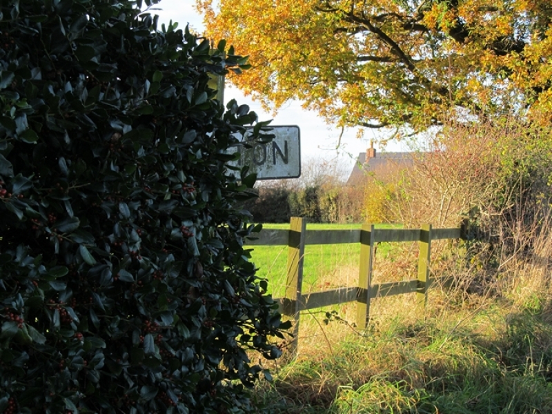 Hatherton sign, Hunsterson Road
