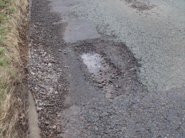 Potholes on London Road